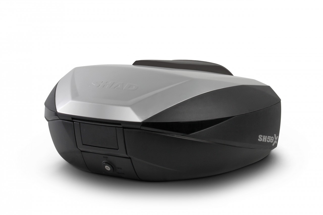 Baule Shad SH59X, nero con coperchio in alluminio, 58 l