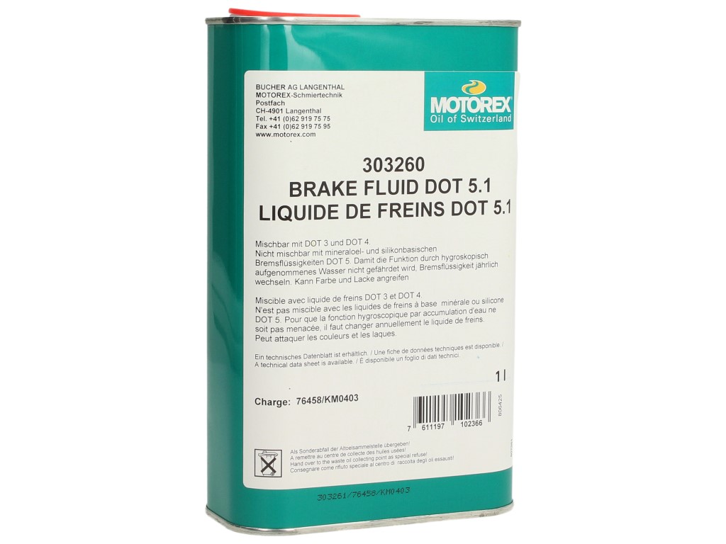 Liquido per freni Motorex, DOT 5.1, 1 l