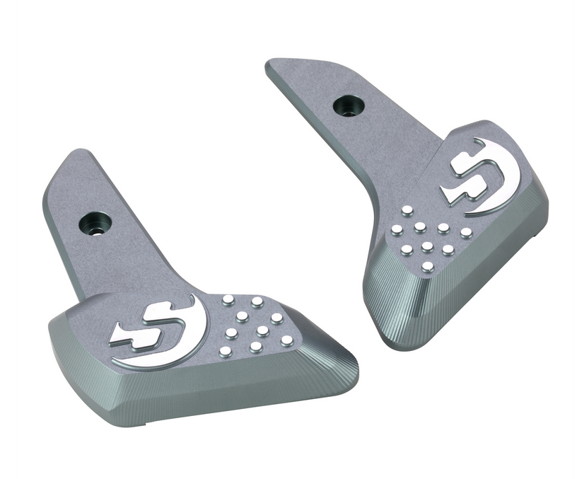 Poggiapiedi destro e sinistro per Vespa Primavera /Sprint 50-150cc 2T/4T AC, grigio opaco