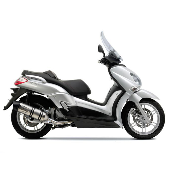 Impianto di scarico LeoVince completo SBK LV One Evo 2, acciaio inox per Yamaha X-MAX / X-City 250 (Bj.06-16)