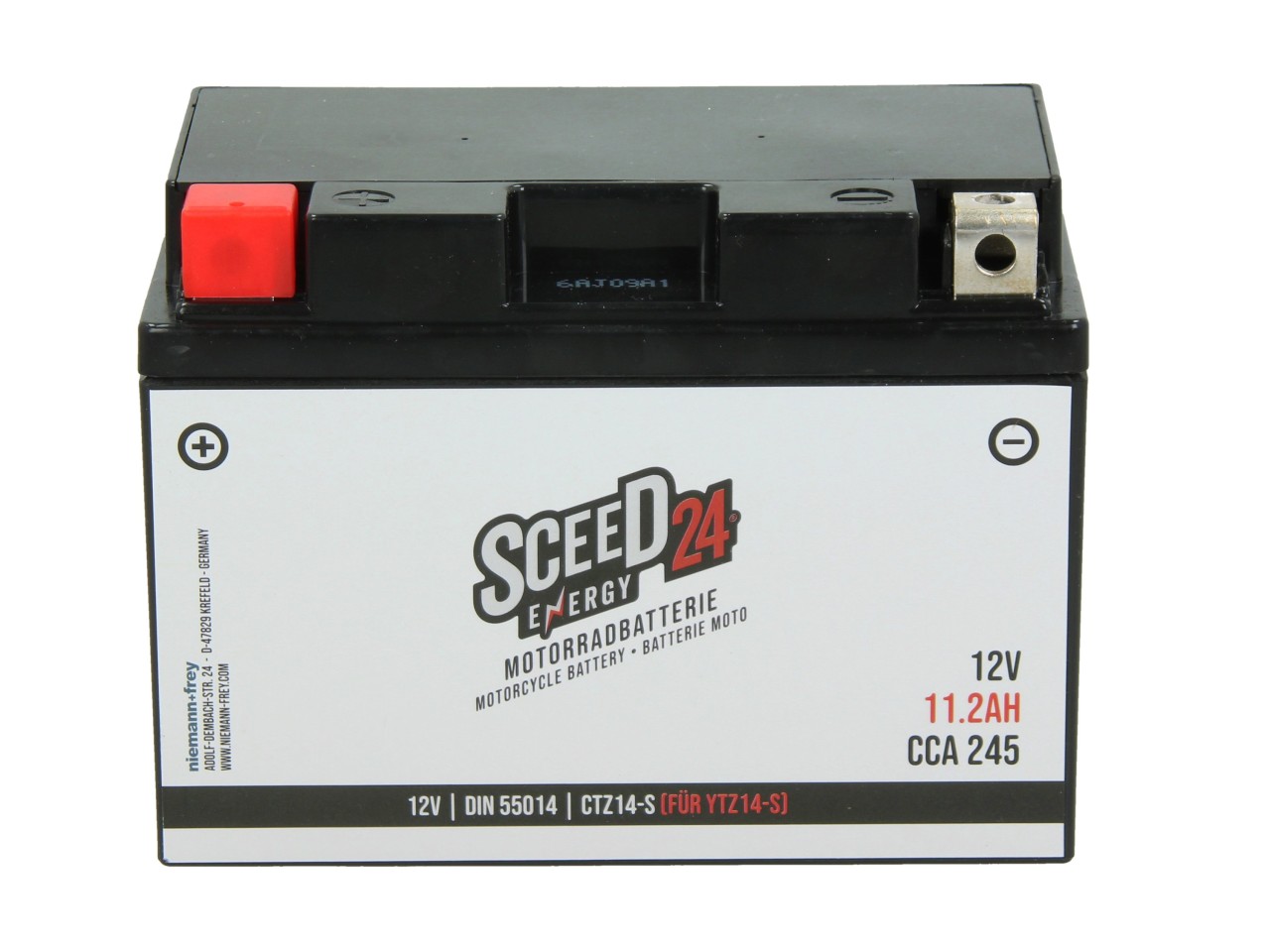 Batteria Sceed24 12 V, 11 A, gel / SLA