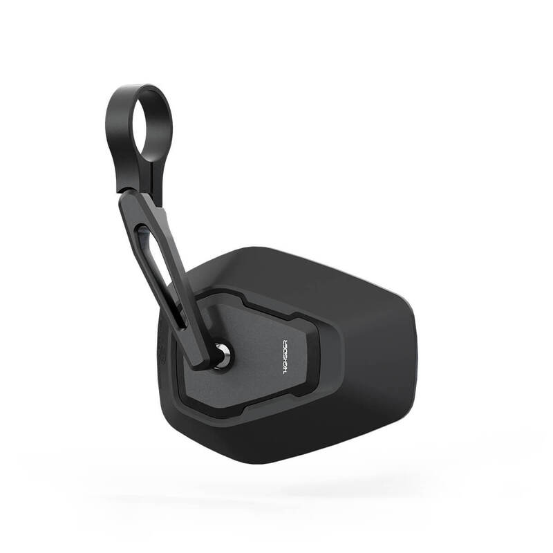 HIGHSIDER pro specchio bar end Esagano-RS nero/nero corto (1pz.)