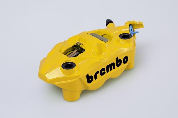 Pinza freno Brembo, gialla, lato sinistro per Suzuki GSX-S1000 BJ. 2015-2017