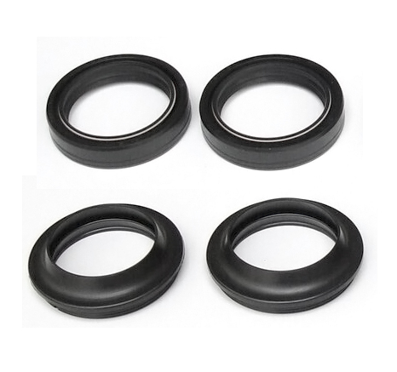 Set di anelli di tenuta per forcella in Tecnium con tappi antipolvere - 43x55x9,5/10 mm