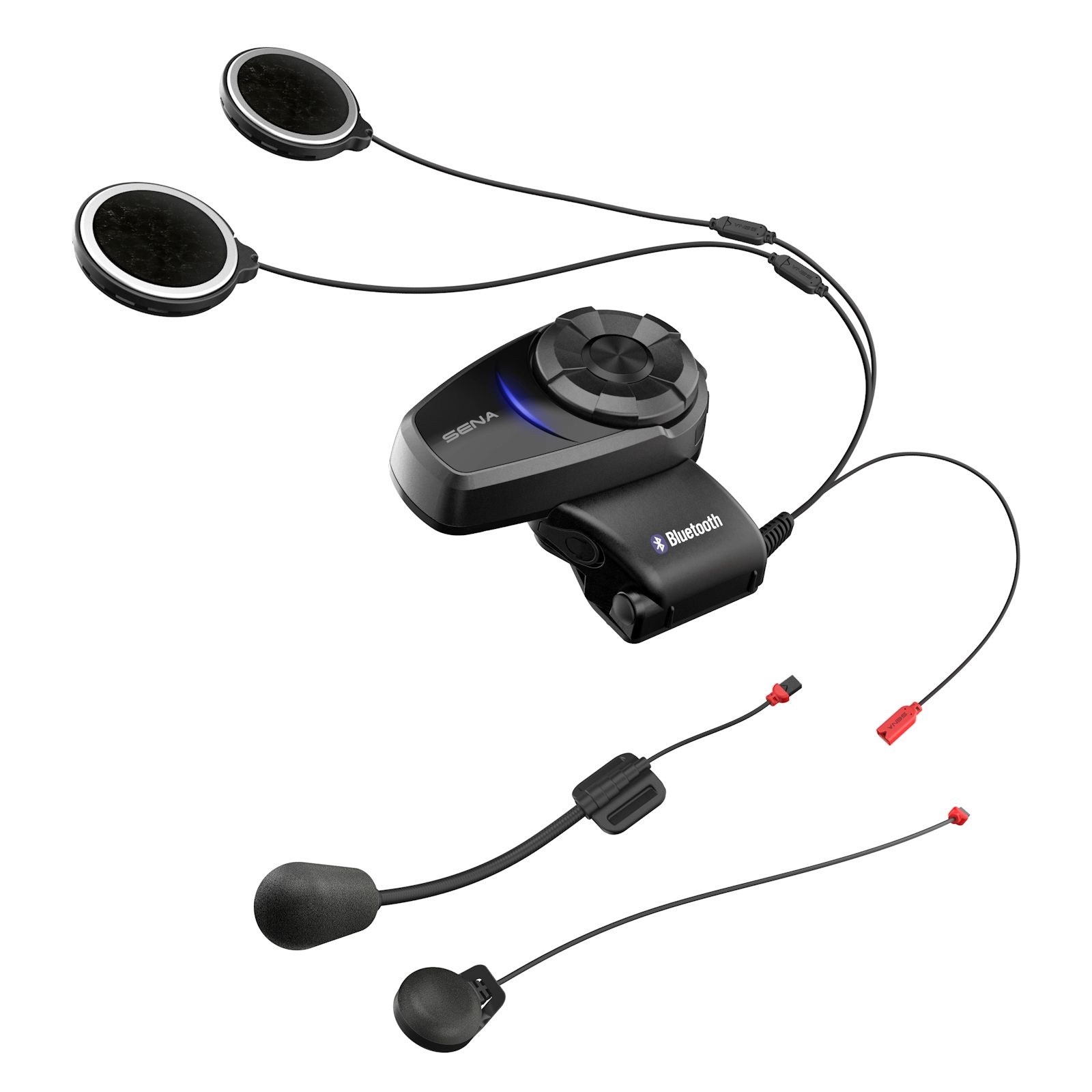 Set singolo SENA 10S - Sistema di comunicazione Bluetooth per motociclette