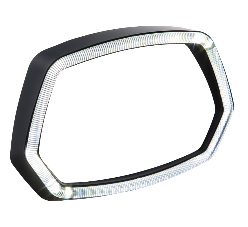 Anello lampada Anello lampada a LED per Vespa Sprint 50cc 2T/4T, nero opaco