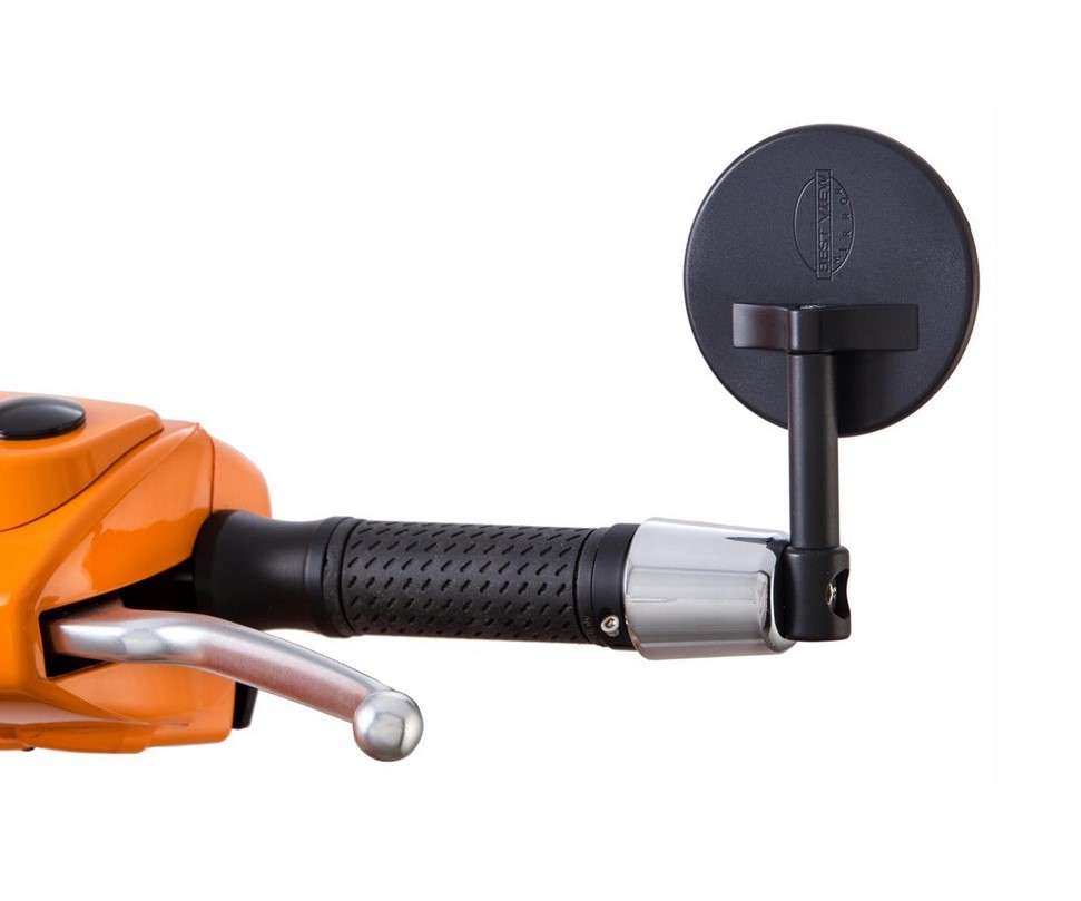 Specchietto per manubrio MINI per Vespa, destro e sinistro, nero