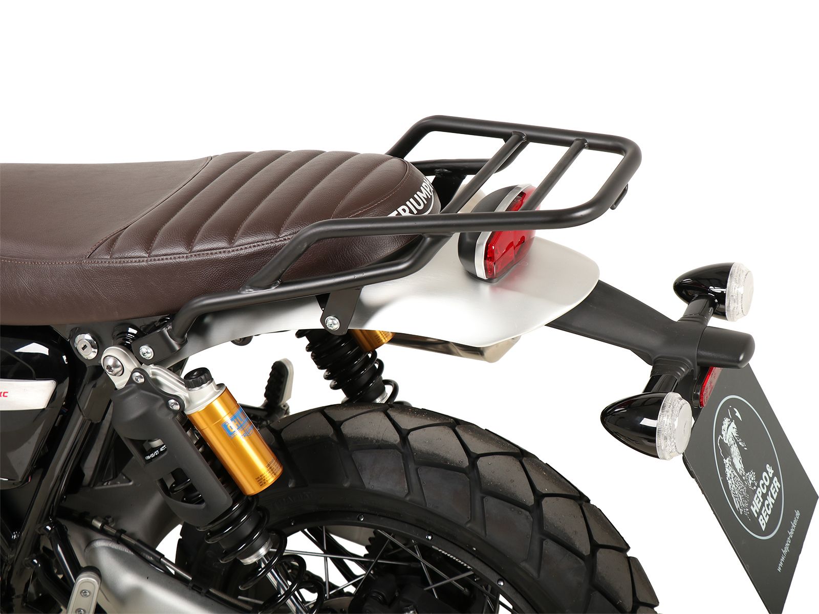 Portapacchi tubolare nero per Triumph Scrambler 1200 XE (24- ) Hepco & Becker