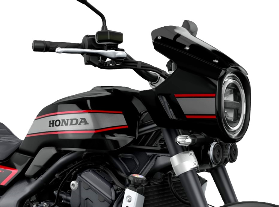 Mascherina faro nero/rosso per Honda CB 1000 F (26-) Originale
