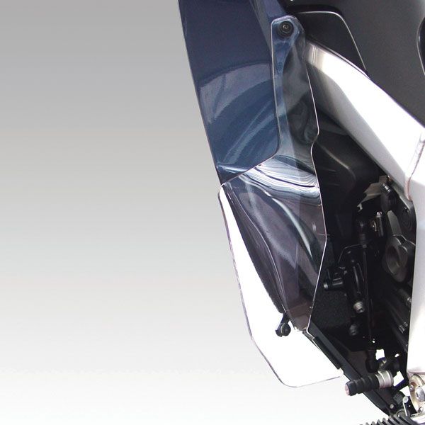 Coppia di deflettori aria paragambe per BMW K 1200 GT /K 1300 GT, grigio fumo
