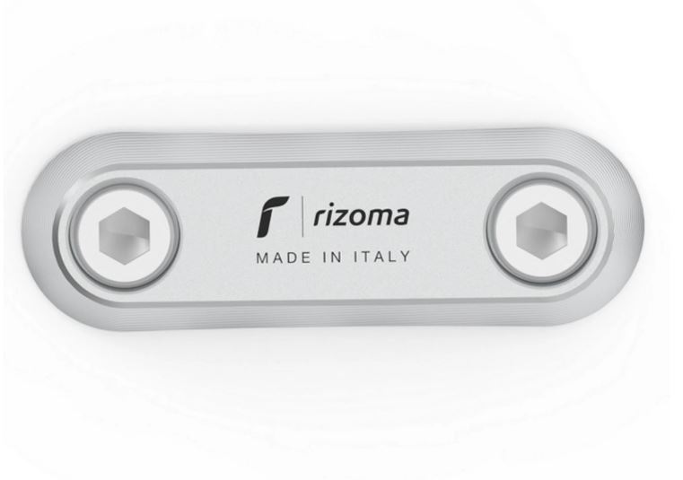 Filo di copertura RIZOMA maniglione passeggero per Vespa GTS/GTS Super/GTV/Primavera, argento
