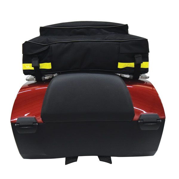 Borsa posteriore per portapacchi per bauletto BMW K 1600 GTL /R 1250 RT /R 1200 RT, nylon Cordura, nero