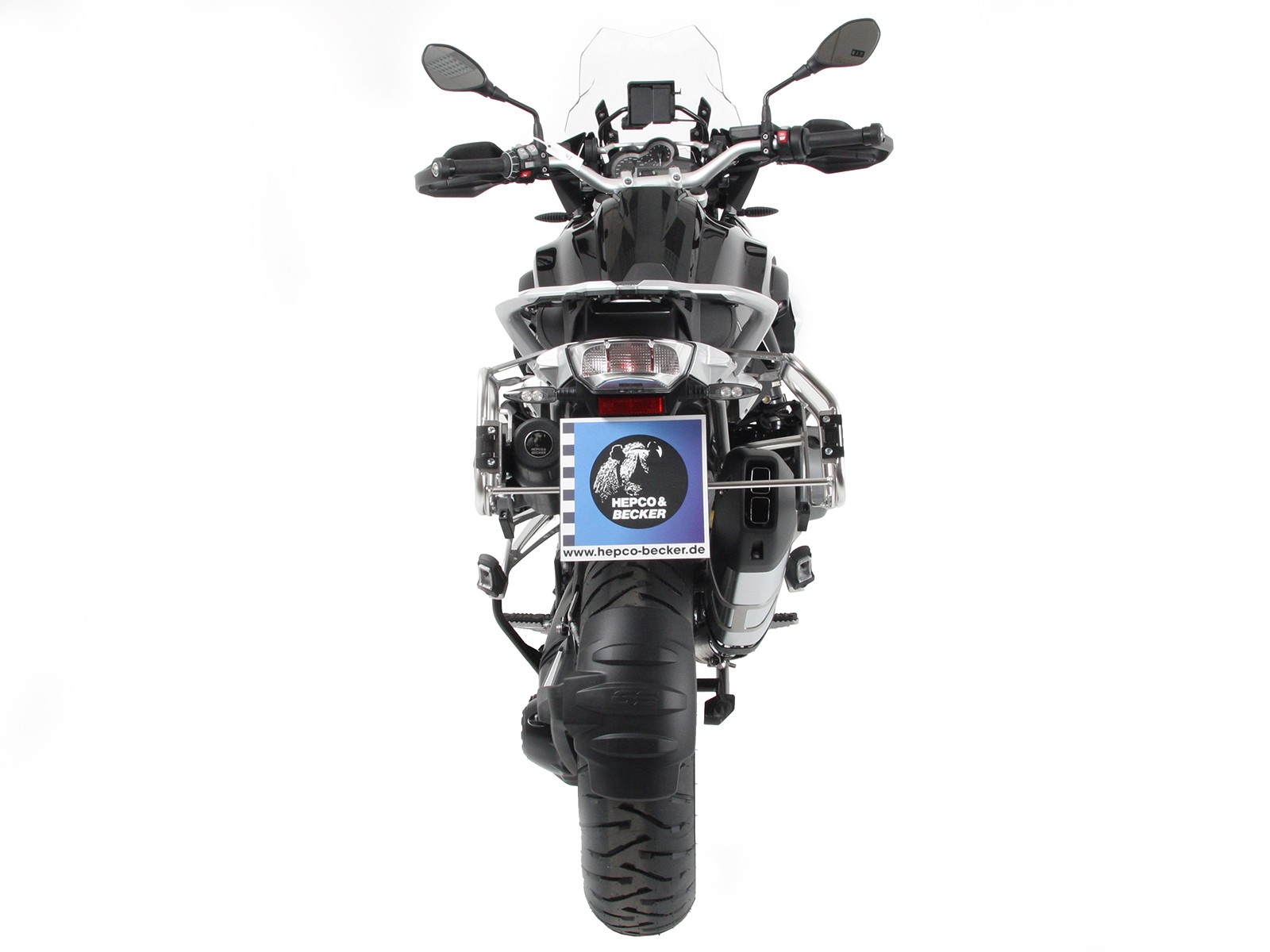 Cassetta porta attrezzi nera per ritaglio di valigia laterale per BMW R 1250 GS (19-23) Hepco & Becker