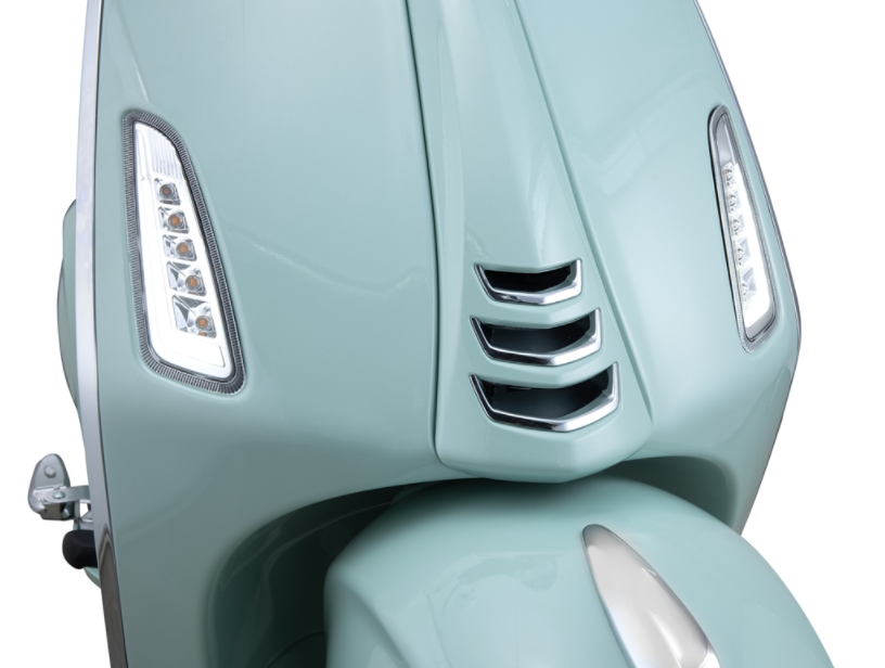 Kit frecce anteriore sinistra/​destra per Vespa Primavera/​Sprint 50ccm 2T/​4T, trasparente