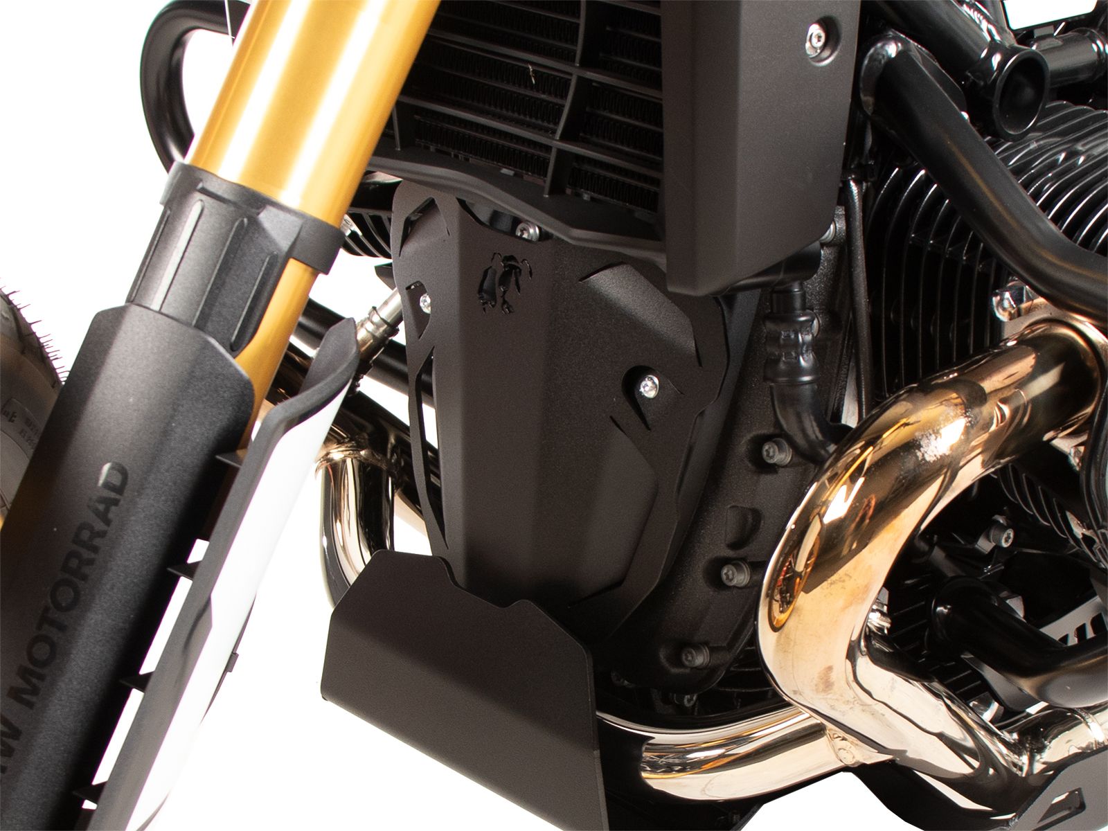 Piastra aggiuntiva di estensione del paramotore nera per BMW R 12 G/S (25-) Hepco & Becker