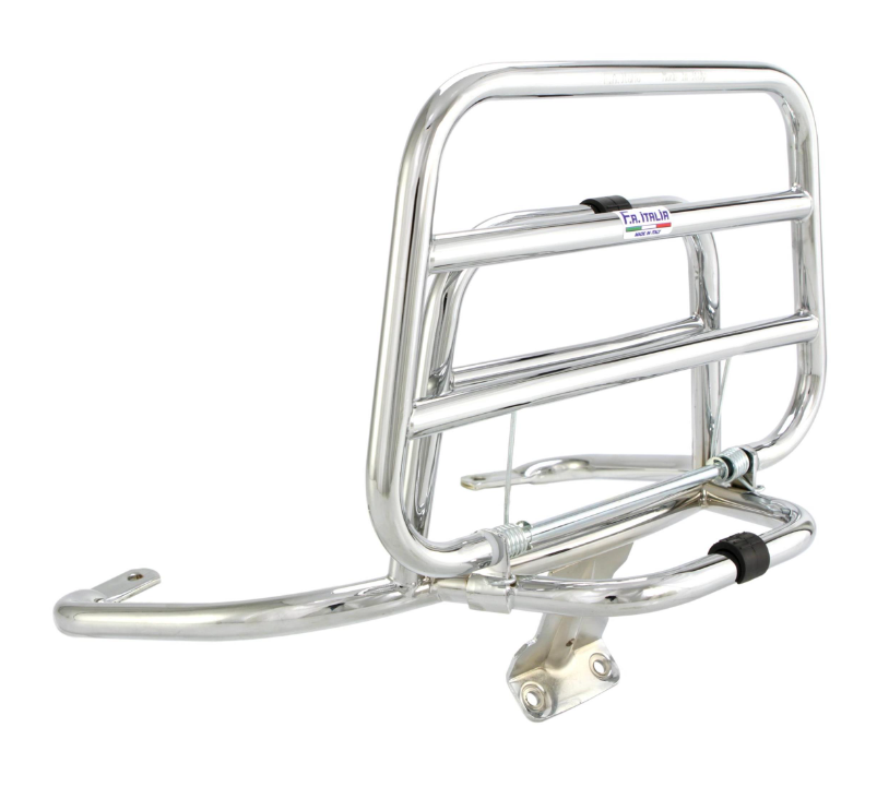 Portapacchi posteriore per Vespa LX /LXV /S 50-150cc, pieghevole, cromato
