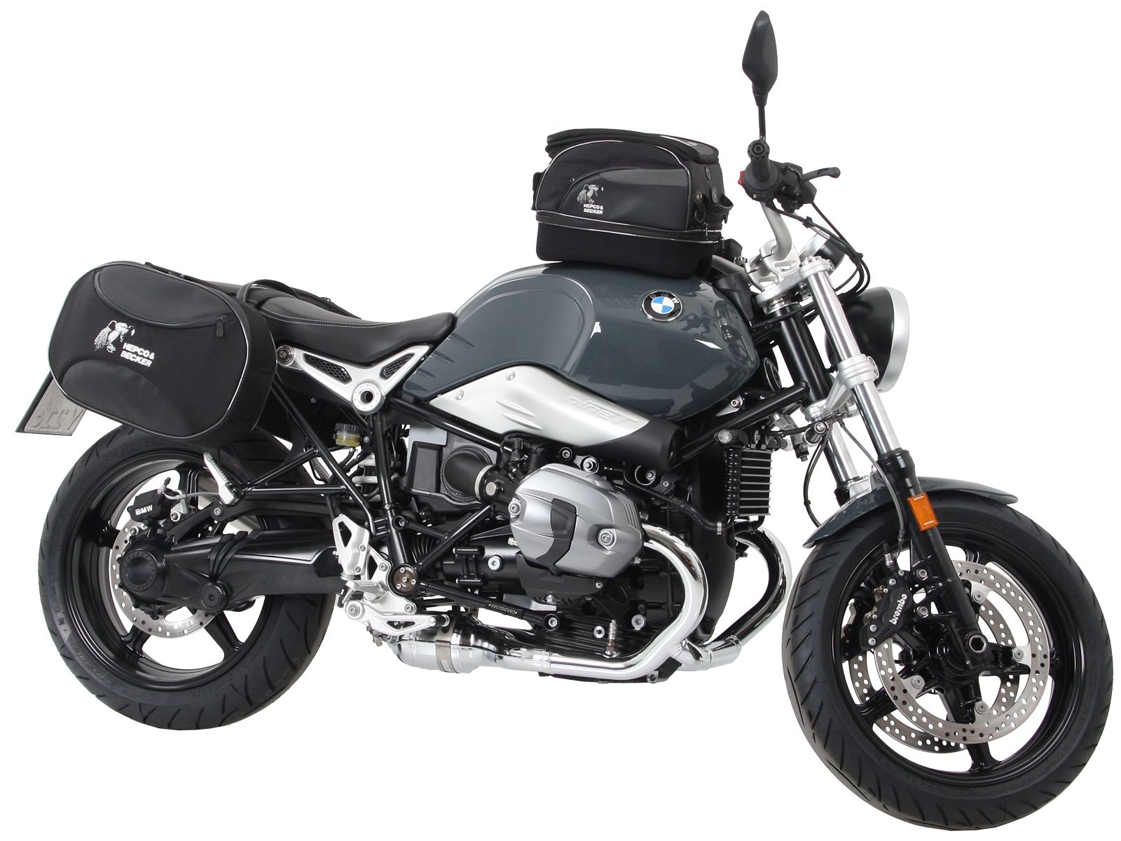 Anello serbatoio di base con blocco borsa serbatoio per BMW R nineT Pure (17-23) Hepco & Becker