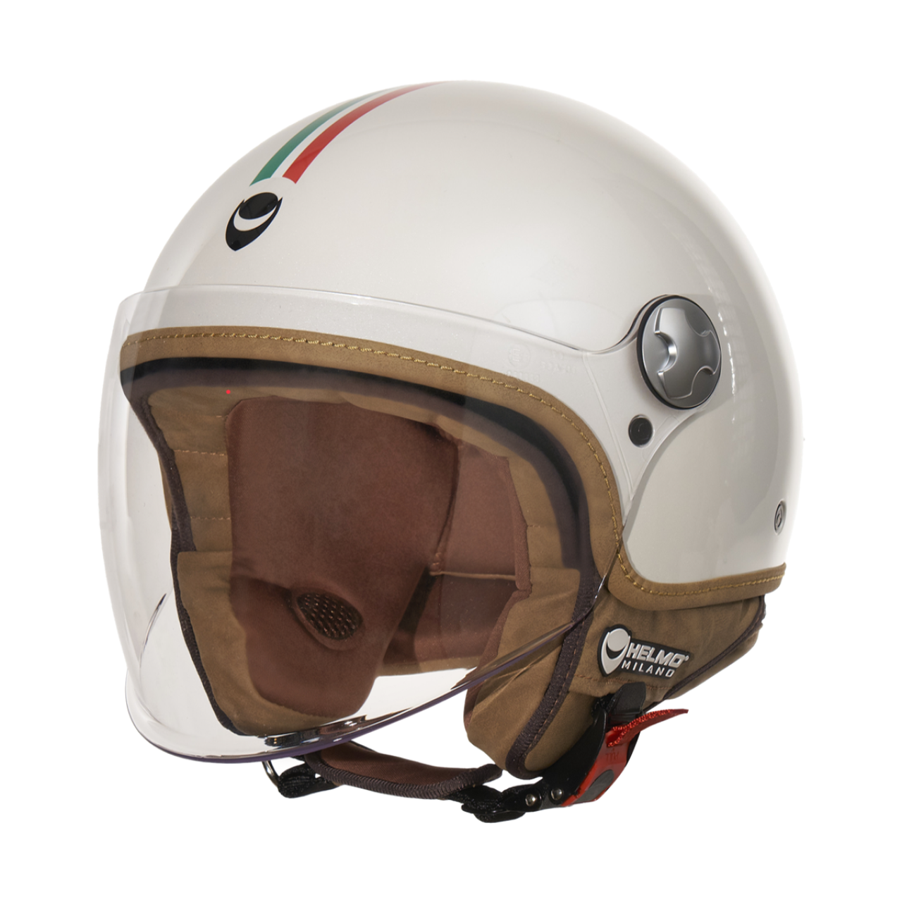 Helmo Milano Demi Jet, Veloce, bianco lucido