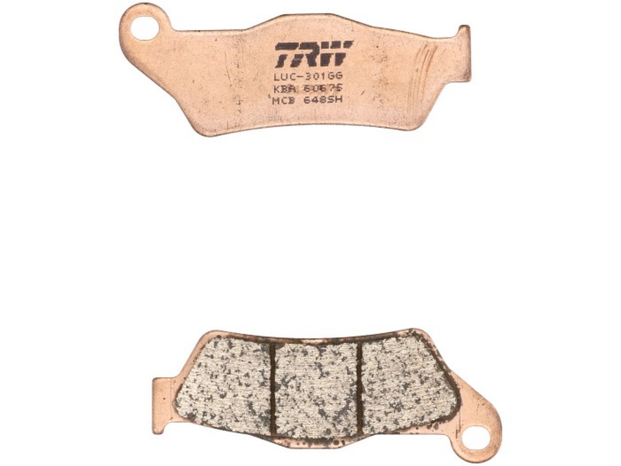 Set di pastiglie freno TRW MCB648SH, metallo sinterizzato, omologato ECE R90