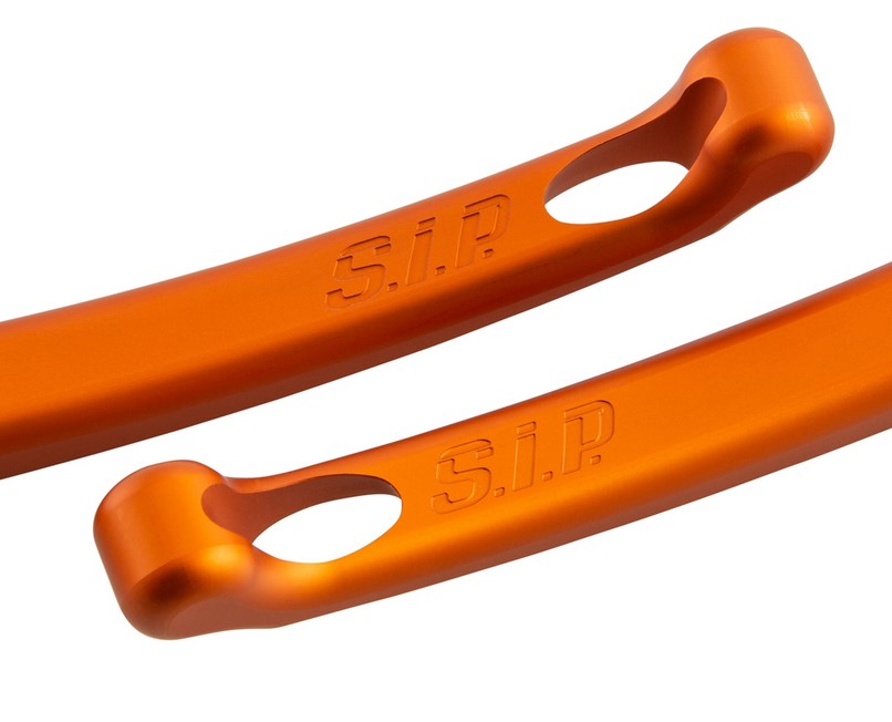 Set di leve freno sportive per Vespa, destra e sinistra, arancione opaco