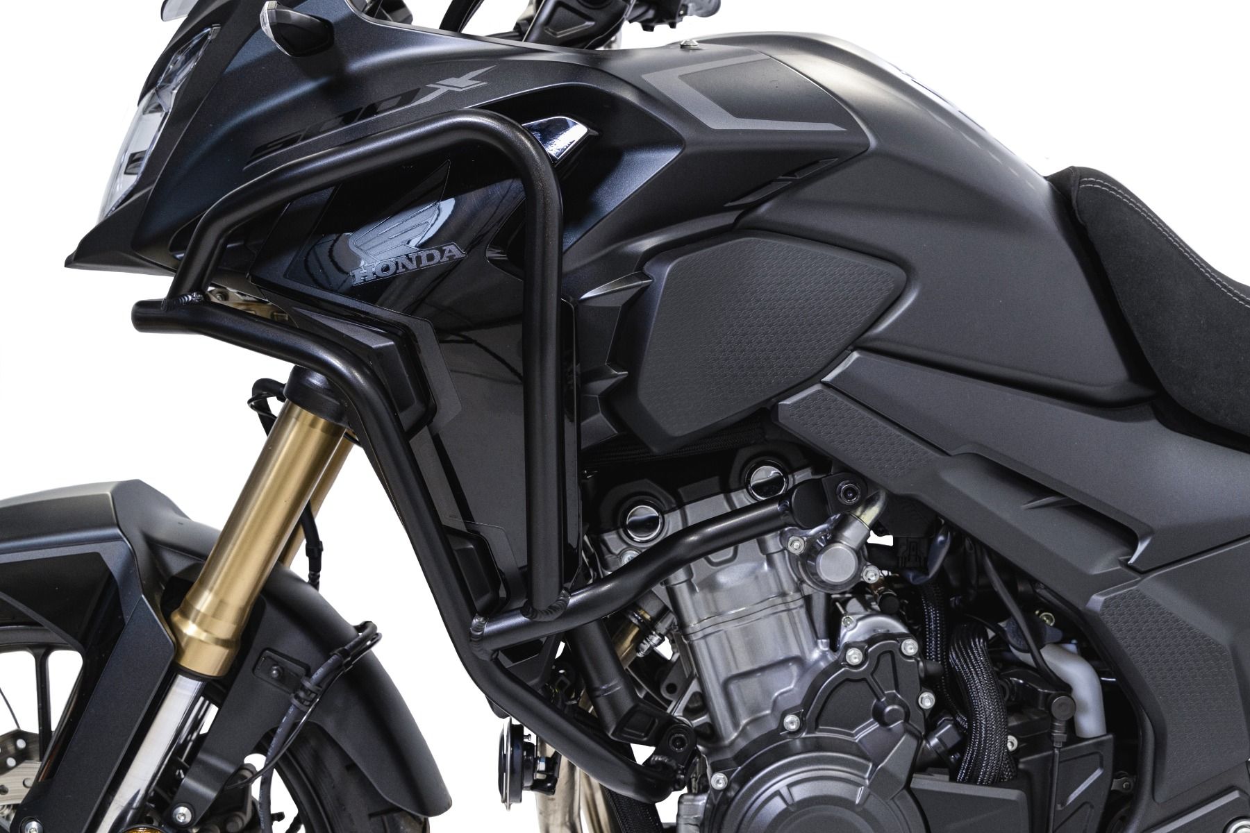Barra di protezione in alluminio, parte superiore per Honda CB 500 X, nero