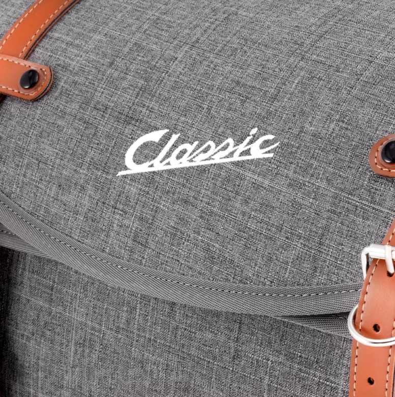 Borsa "Classic" piccola per Vespa, nylon, grigio