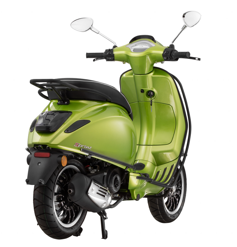 Paragambe per Vespa Primavera /Sprint 50-150cc, nero opaco