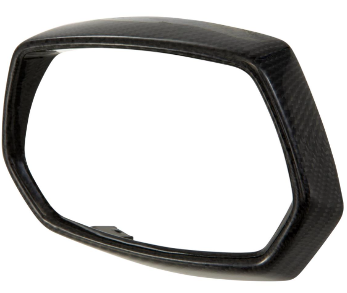 Anello faro nero per Vespa Sprint 50-150ccm 2T/​4T ('13-'18), carbonio