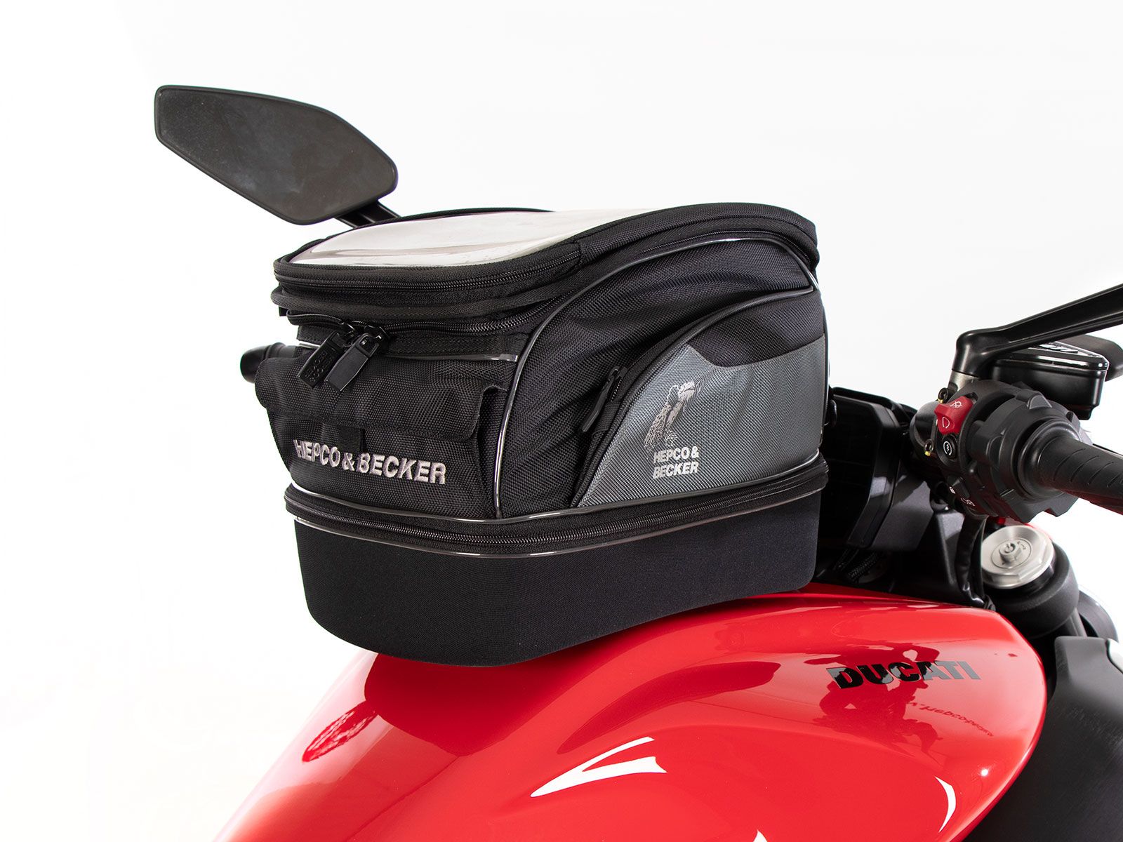 Anello serbatoio di base con blocco borsa serbatoio per Ducati Diavel V4 (23-) Hepco & Becker