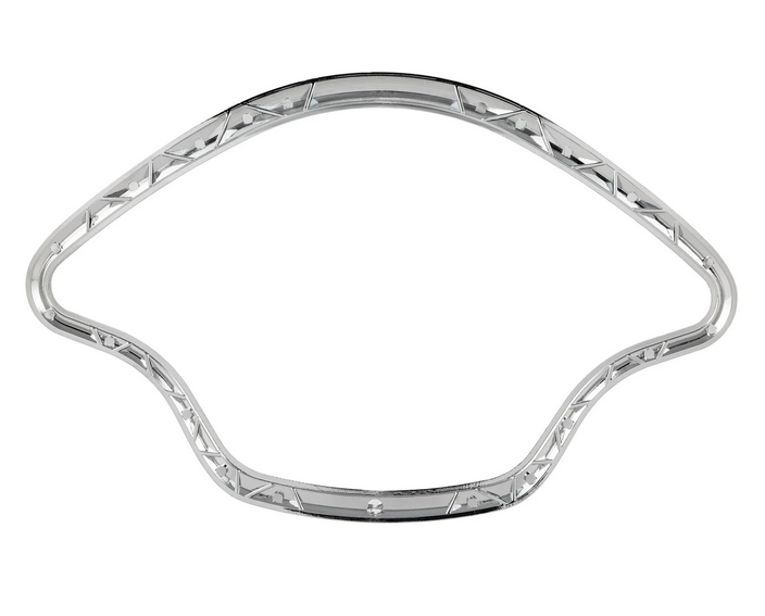 Anello decorativo tachimetro per Vespa Primavera/Sprint/Elettrica 50-150ccm 2T/4T AC, cromo opaco