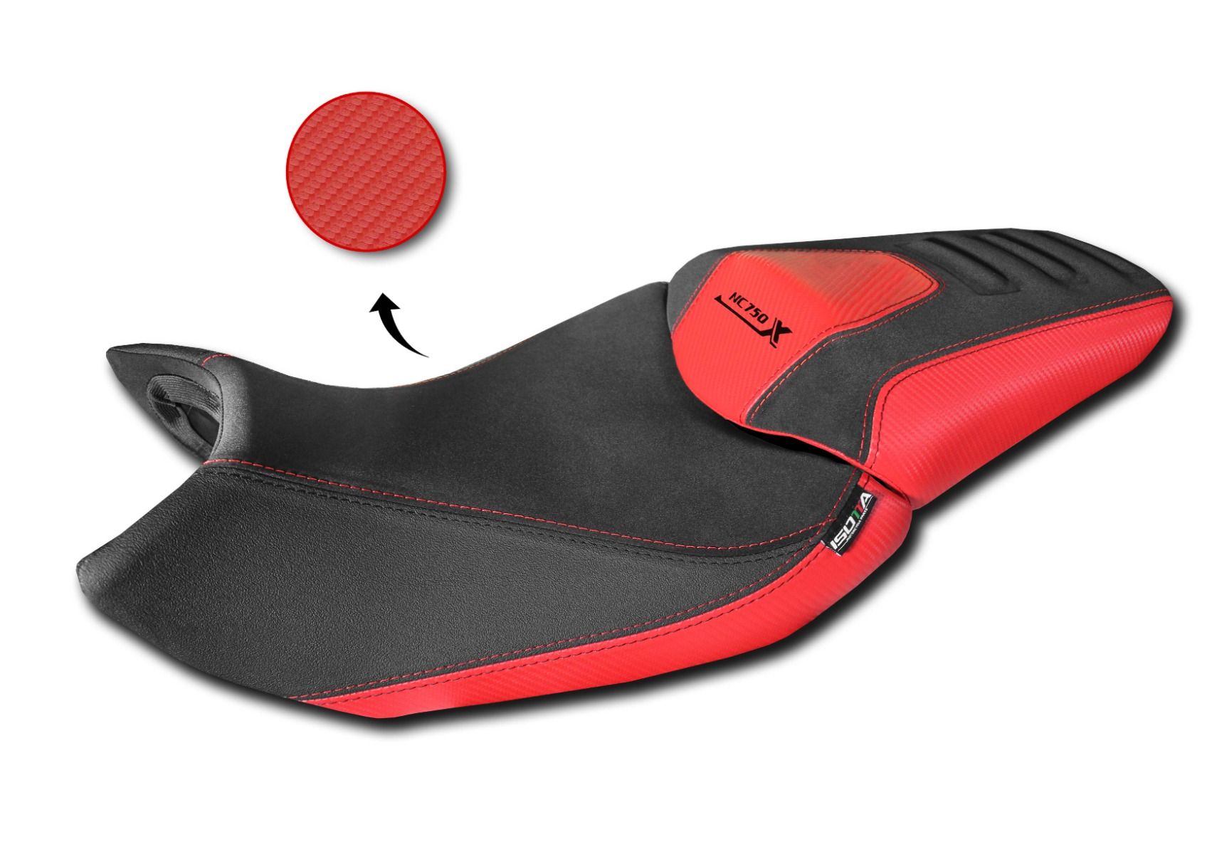 Coprisella comfort per Honda NC 750 X (21-24) rosso