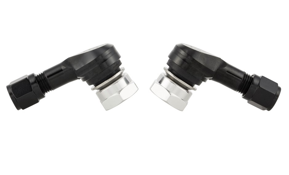 Nucleo valvola per pneumatico tubeless/cerchio 80°, anodizzato nero
