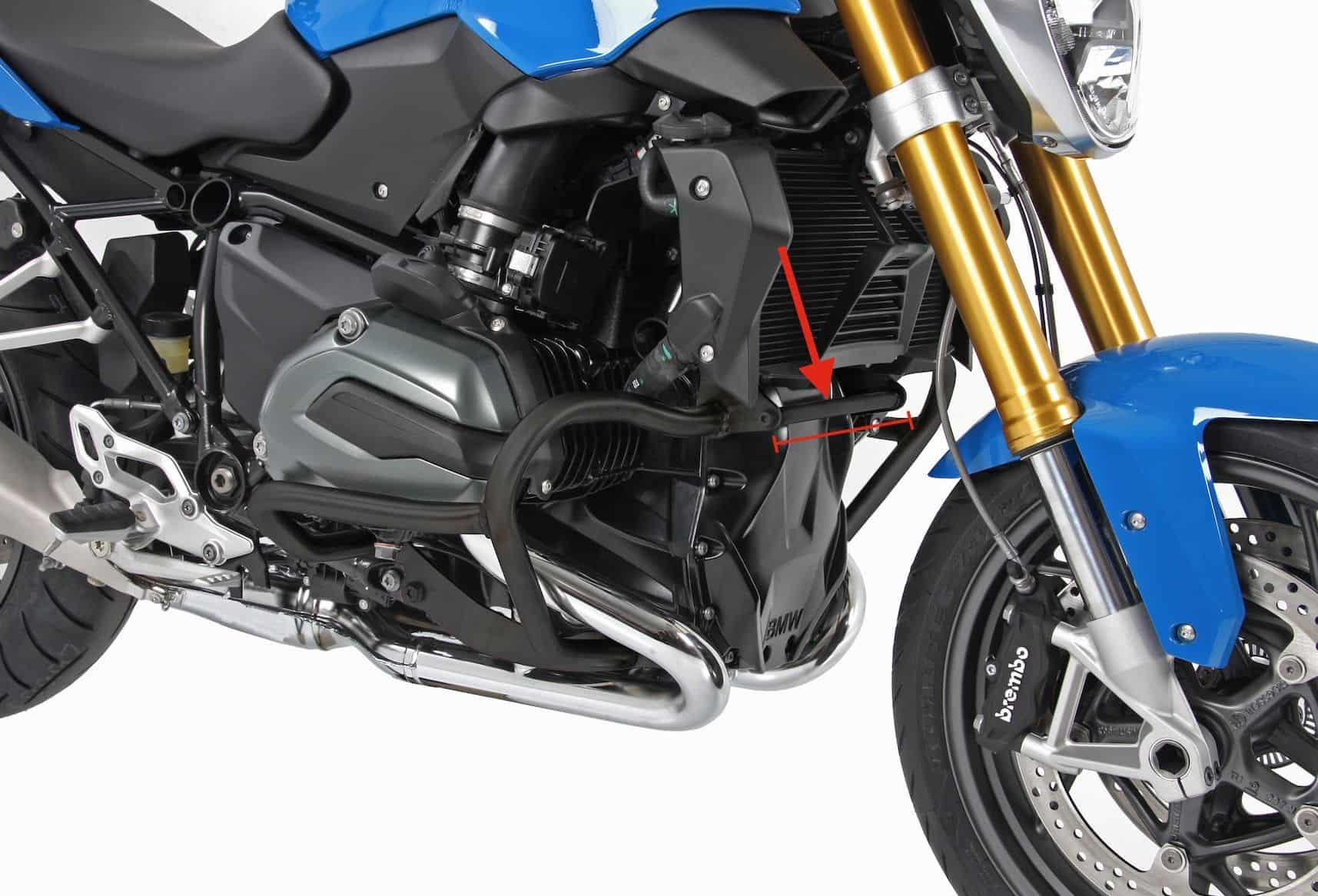 Puntone di irrigidimento argento per paramotore per BMW R 1200 GS LC (13-18) Hepco & Becker