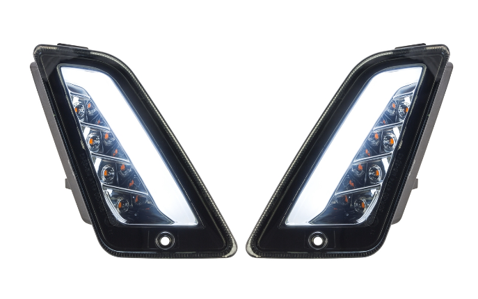 Kit indicatori di direzione anteriori e posteriori per Vespa GTS/GTS Super/GTV 125-300cc ('14-), colorati