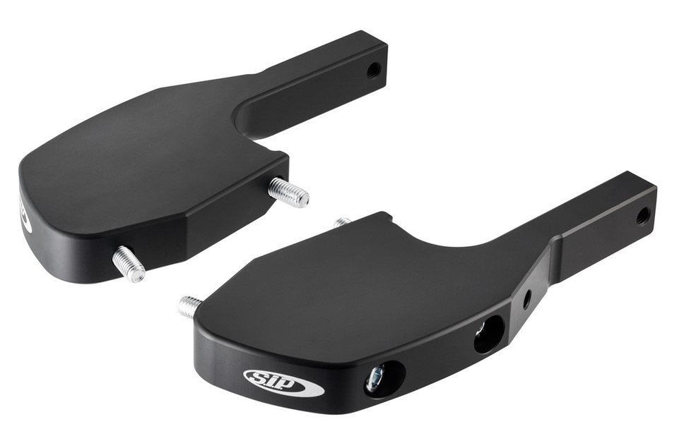 Adattatore poggiapiedi per Vespa GTS/GTS Super/GTV/GT 60/GT/GT L 125-300cc, nero opaco