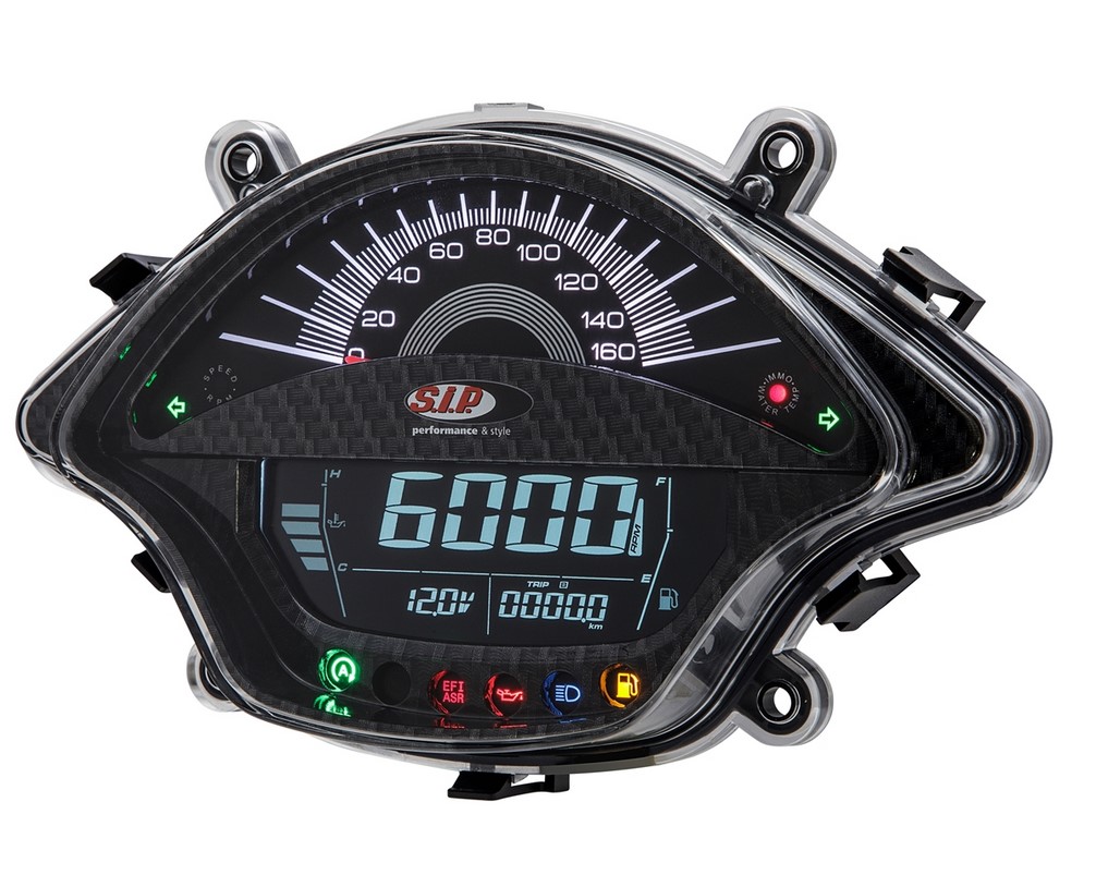 Contagiri / tachimetro per Vespa GTS/GTS Super 300cc FL ('14-), carbon-look