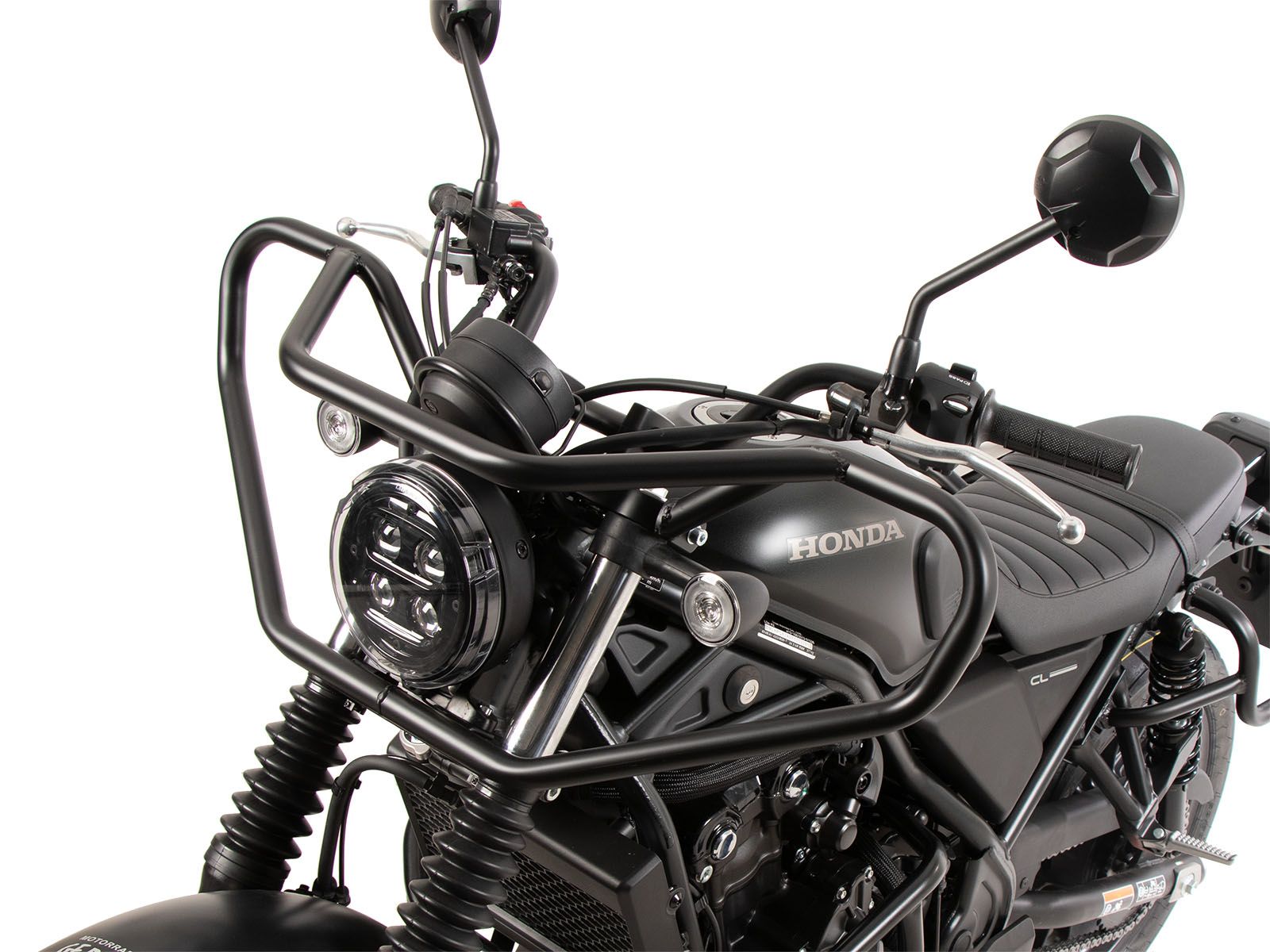 Barra di protezione anteriore nera per Honda CL 500 (23-) Hepco & Becker