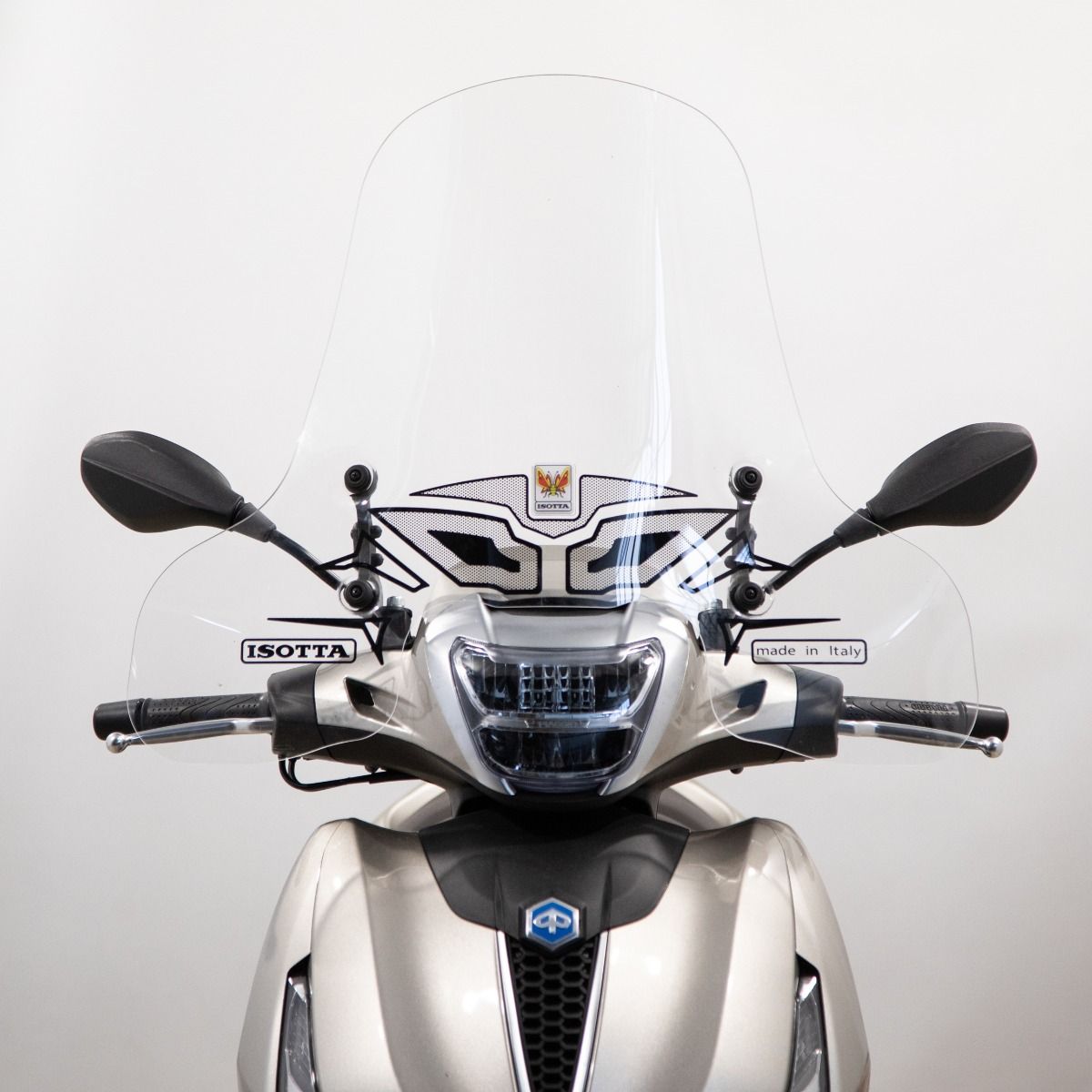 Parabrezza medio-alto trasparente per Piaggio Beverly 300 / 400