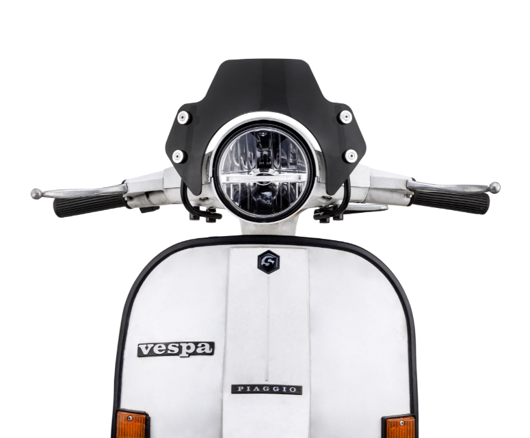 Zanzariera per Vespa PX 80-200ccm, supporti neri, colorati neri