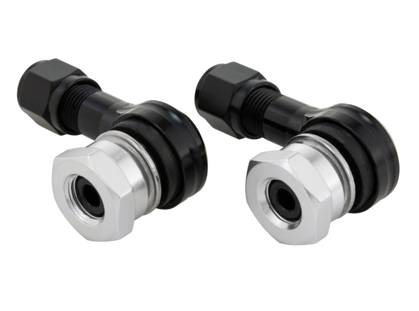 Valvola ZELIONI per pneumatico tubeless/cerchio 80°, nero lucido