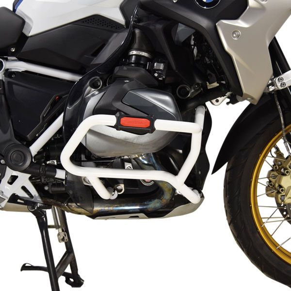 Barra di protezione inferiore per BMW R 1250 GS, ferro, bianco