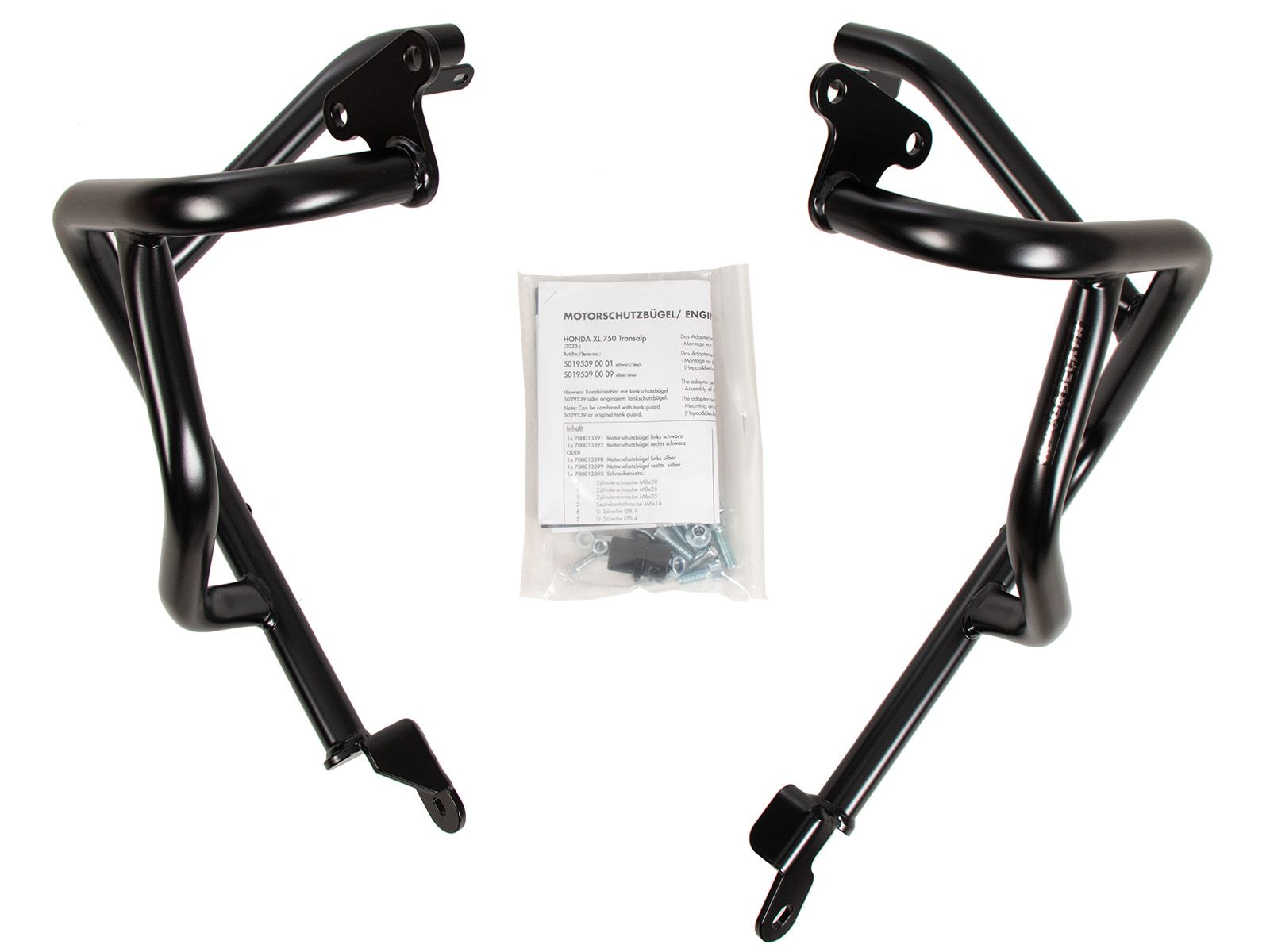 Protezione motore nera per Honda XL 750 Transalp (25- ) Hepco & Becker