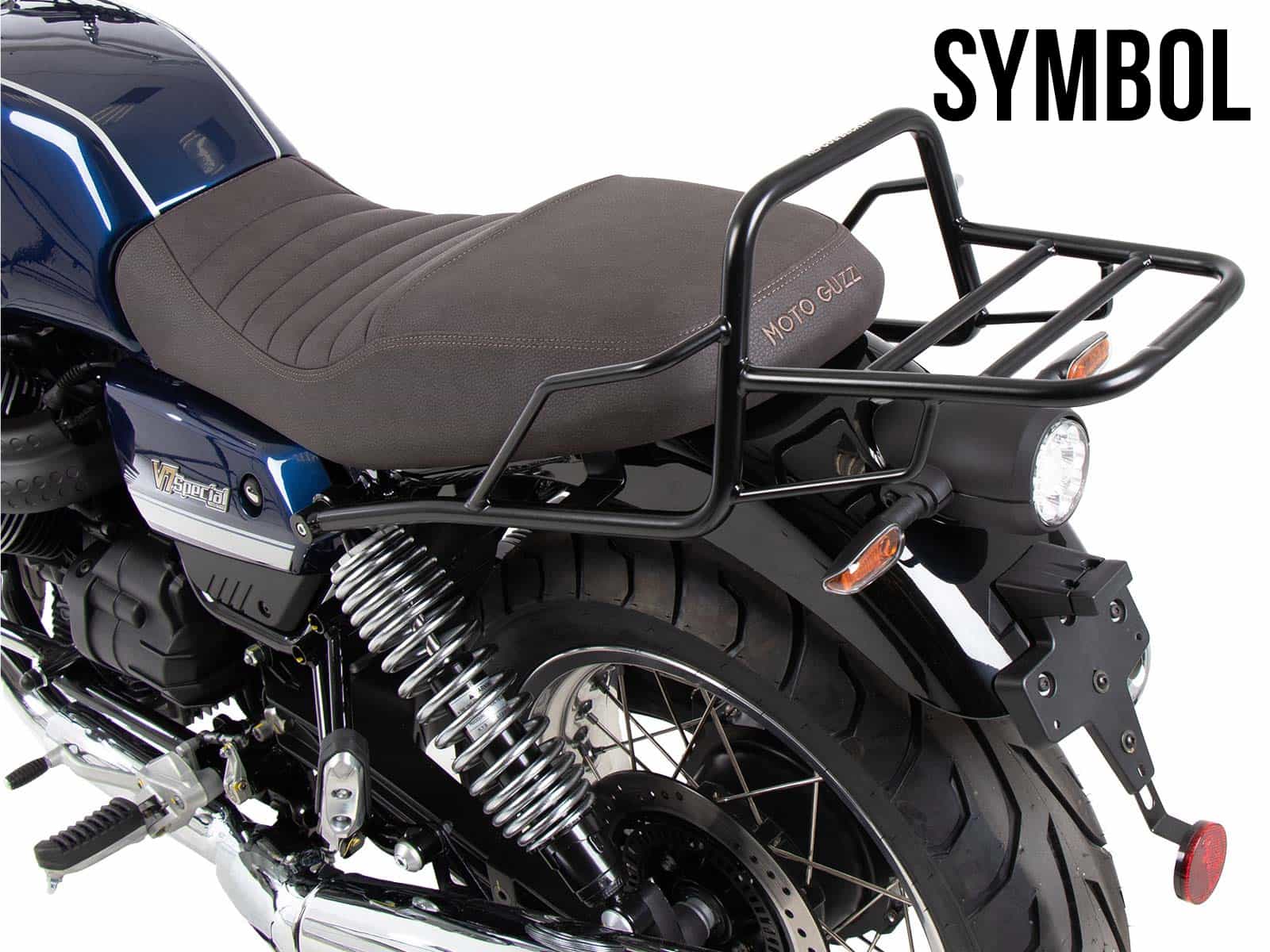 Portapacchi tubolare cromato per Moto Guzzi V7 850 Special/Stone/Centenario (21-24)