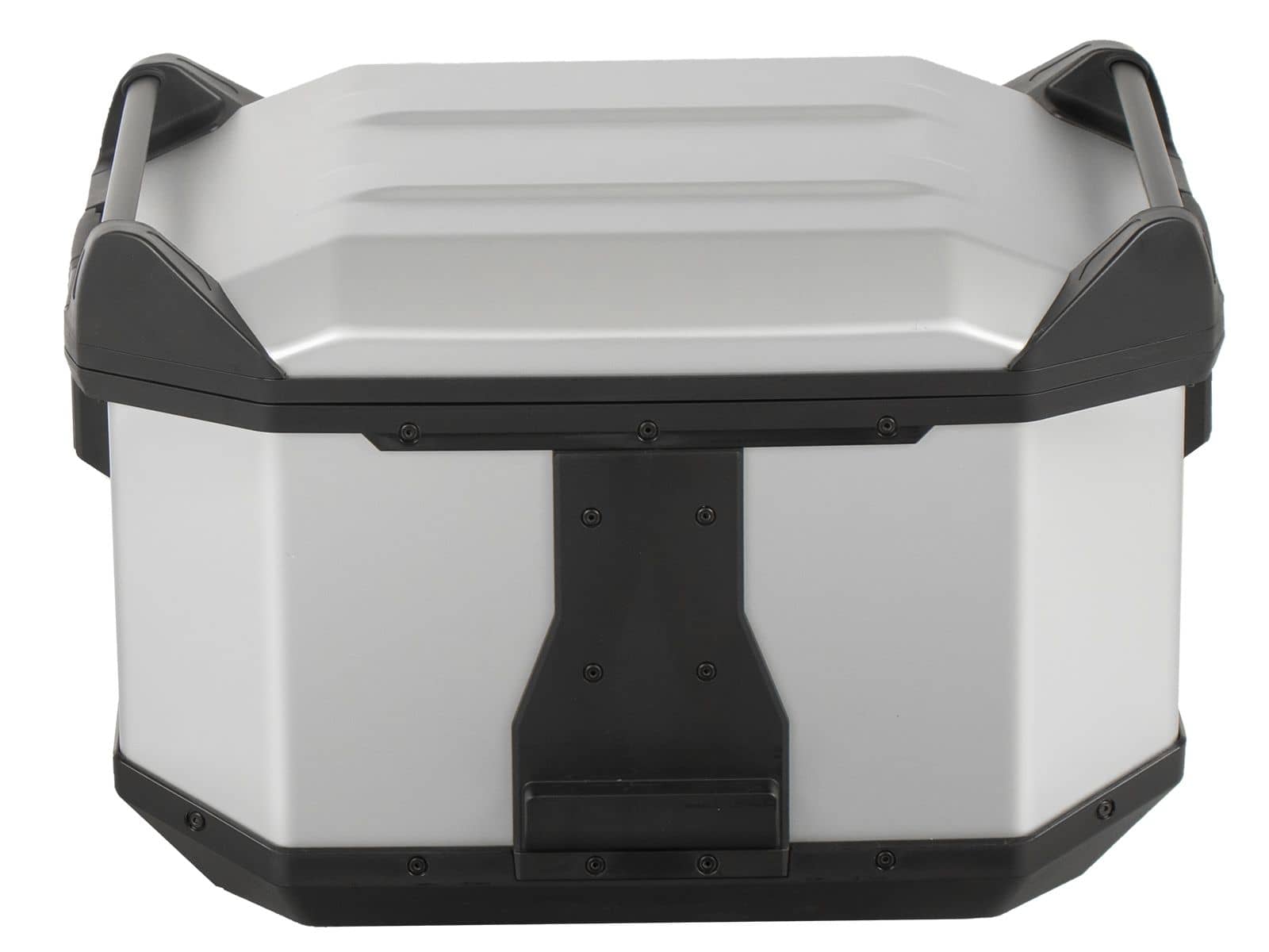 Baule posteriore in alluminio Xceed da 45 litri, colore argento, Hepco & Becker
