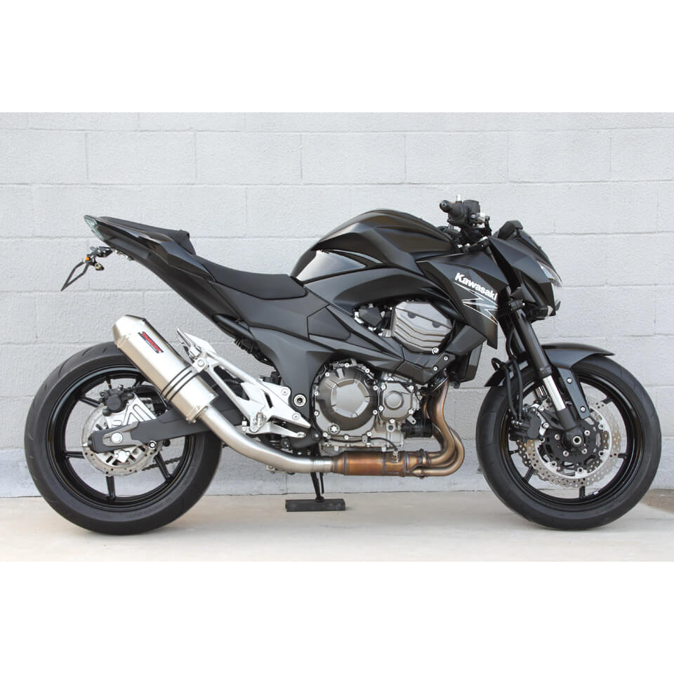 Silenziatore posteriore Takkoni Kawasaki Z 800 e, acciaio inossidabile, omologato E