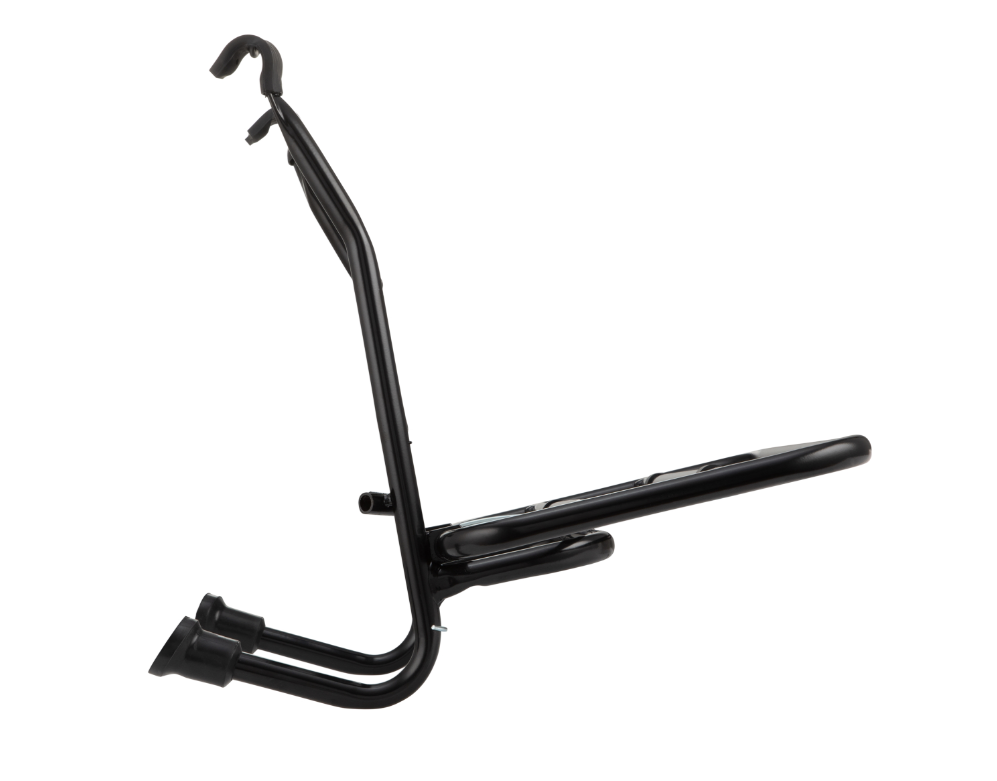 Portapacchi anteriore per Vespa PX 80-200cc, pieghevole, nero