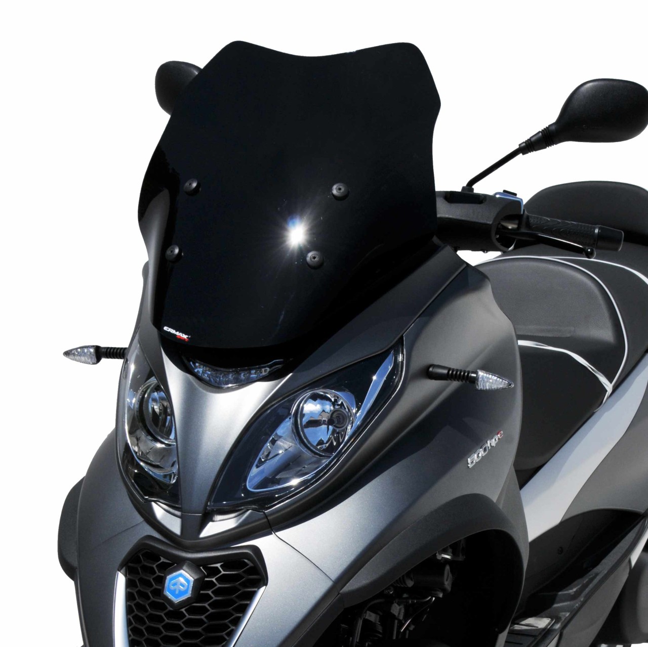 Parabrezza ERMAX Sport per Piaggio MP3 400 HPE (-22), nero