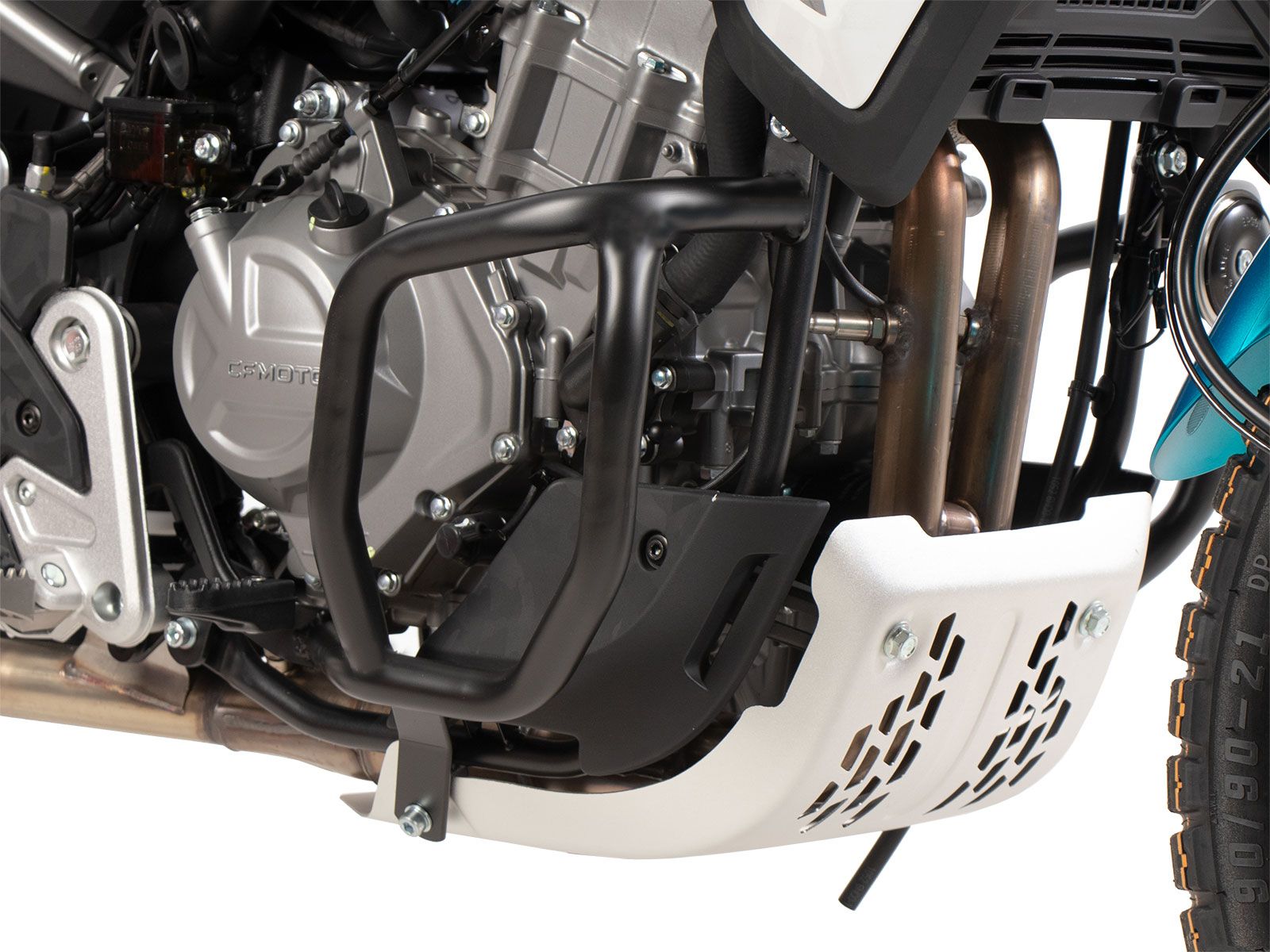 Protezione motore nera per CFMoto 450 MT (24-) Hepco & Becker