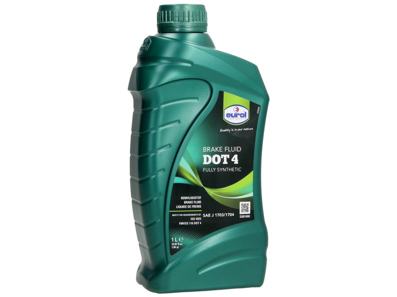 Liquido freni Eurol, DOT 4, 1 l, SAE J1703 / ISO 4925