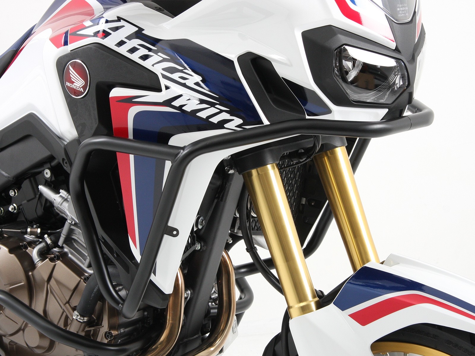 Barra protezione serbatoio nera per Honda CRF 1000 Africa Twin (Bj.16-17) Hepco & Becker